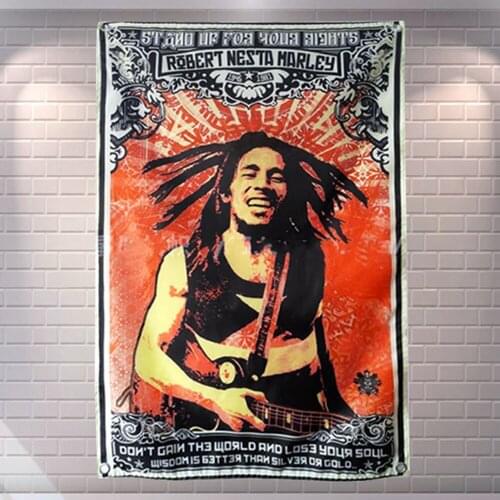 Rock Band \ Hip Hop \ Heavy Metal \ Regga Poster High Quality Print Art Canvas Banner Four-hole Flag Background Wall Decor