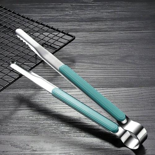 Bbq Tongs Barbecue Grill Food Clip Stainless Steel Ice Tong Meat Salad Toast Bread Clamp Kitchen Accessories Tools