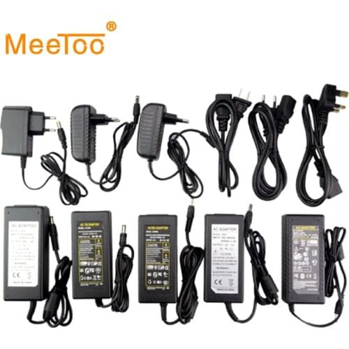 EU/US/UK/AU Plug DC 5V/12V/24V Power Supply 1A/2A/3A/4A/5A/6A/7A/8A Power Adapter Switching Charger For 5050 3528 5630 Led Strip