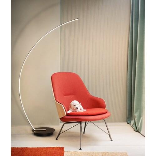 Modern LED floor lamp LED fishing floor lamp big LED standing light 18W warm color good quality aluminium