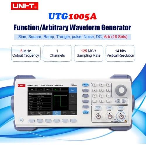 UNI-T UTG1005A function/arbitrary waveform generator/single channel/5MHz channel bandwidth/125MS/s sampling rate