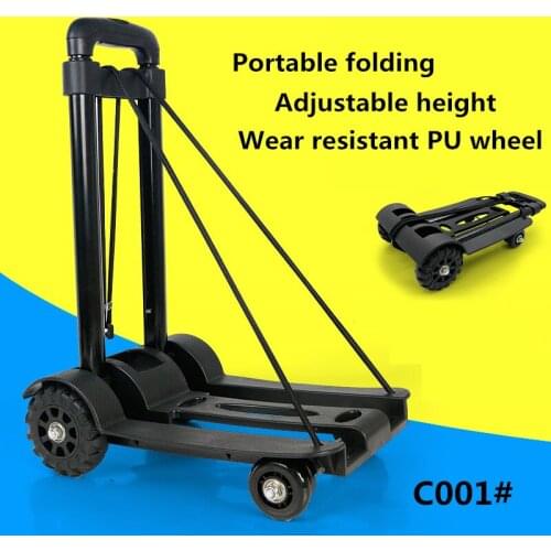 Generic Collapsible cart / grocery shopping cart / small pull carts, hand portable luggage trolley car C001
