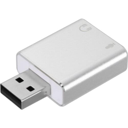 External USB Sound Card HIFI Magic Voice 7.1CH Microphone-in Audio-out Port Free Drive Plug