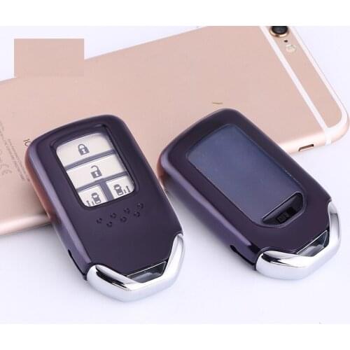 For Honda Accord Civic Odyssey CRV Pilot HRV Vezel City TPU Protective Car Key Case Fob Remote Smart full protect Key Shell