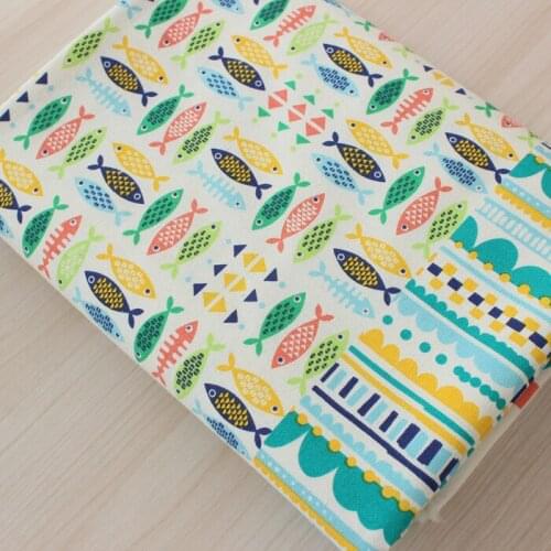 Quality cotton and linen fabric Hand-made DIY curtain sofa Linen Tablecloth patchwork thick tissus