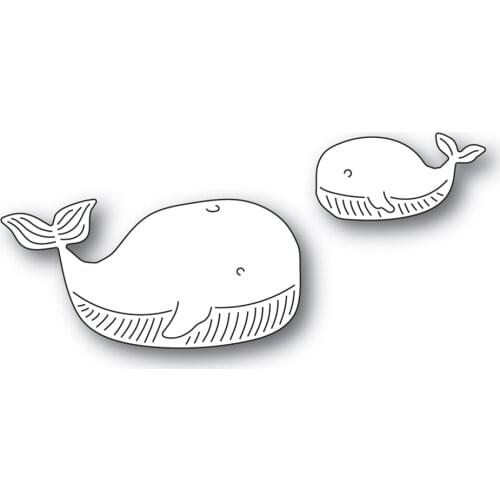 2021 AliliArts Metal Cutting Dies Mini whale diy Scrapbooking Photo Album Decorative Embossing PaperCard Crafts Die