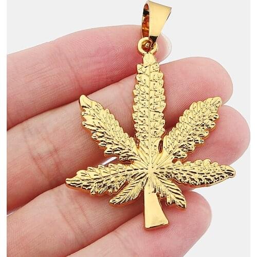 2PCS Maple Leaf Leaves 51*42mm Gold Color Pendants DIY Crafts Making Findings Handmade Jewelry Accessories Supplies