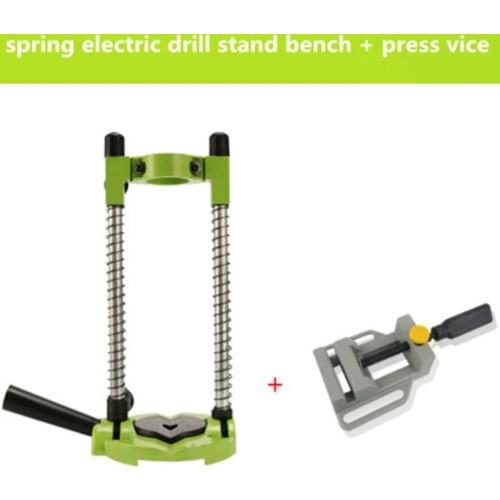 Electric Drill Stand Bench Drill Press Stand spring Oblique hole positioning Drill Holder with Drill Press Vice