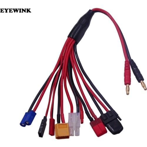 B6 charging cable TRX XT60 T plug in male connector Tiangong plug in 4.0 banana connector / balanced charging cable