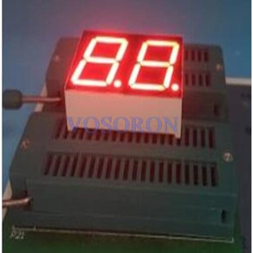 10PCS New 2 Bit 0.8 inch Digital Tube LED Display red Light 7 Segment Common Cathode/Anode 18pin