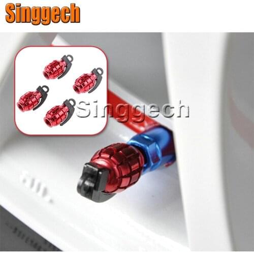 4pcs Grenade Design Tire Valve Caps Covers For Jeep Renegade Wrangler JK Grand Cherokee Compass Buick Excelle Encore Accessories