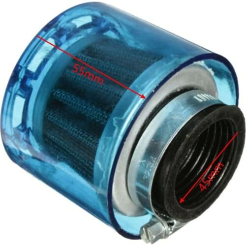 45mm QUAD Dirt Bike ATV Splash Proof Air Filter Plastic Cover 90cc 110cc 125cc 140cc 200cc Durable Blue