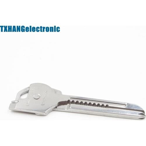 6-in-1 Utili Key Tool Keyring Keychain Multifunction Stainless Steel diy electronics