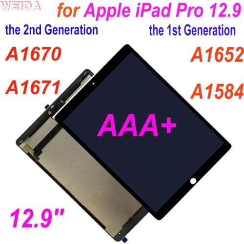 AAA+ LCD for 12.9” Apple iPad Pro 12.9 A1652 A1584 /12.9'' 2nd A1670 A1671 Touch Screen Digitizer Assembly for Ipad Pro 12.9 LCD