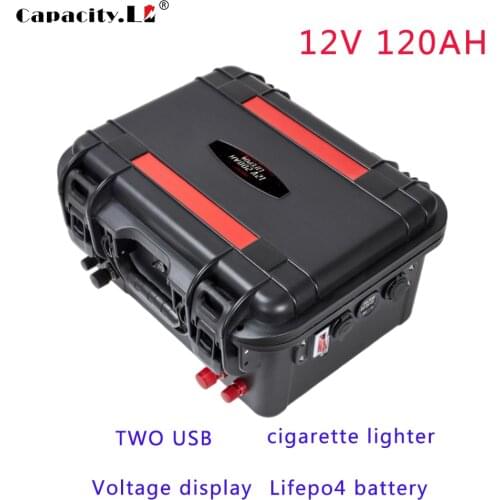 12V 120AH LIFEPO4 battery pack RV solar cell, Marine and variable frequency forklift, iron phosphate lithium battery, outdoor