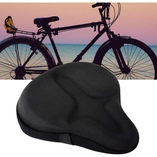 Cycling Bicycle Seat Cover Large Bike Seat Cushion Wide Silicone Soft Pad Comfortable Bicycle Saddle Cover Bicycle Saddle