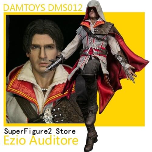 DAMTOYS DMS012 1/6 Scale Figure Assassin Ezio Auditore Full Set 12 inch Male Action Figure Model for Collection