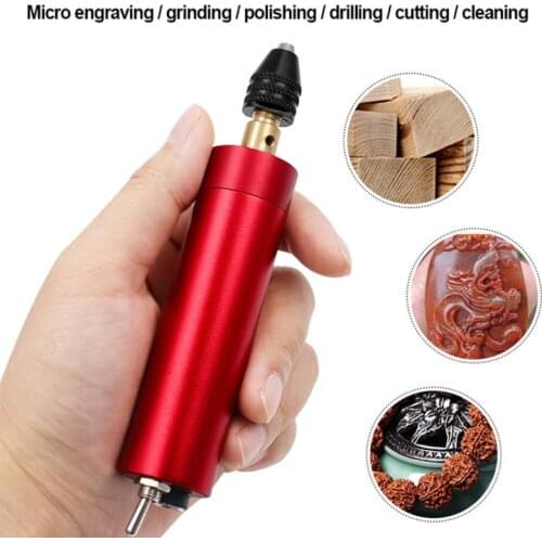 Woodworking Electric Grinder Hand Drill Polishing Machine Craft USB Powered Engraving Mini Micro Portable Rotary Tool Milling