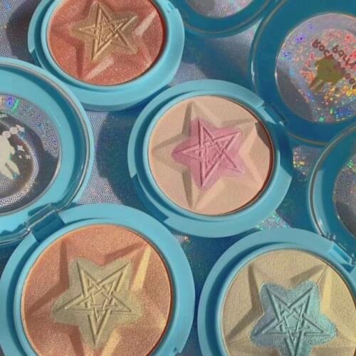 Face Brighten Highlighter Palette Bulb Illuminator Face Contour Shimmer Powder Makeup Body Glitter Bronzer Highlight Face Blush