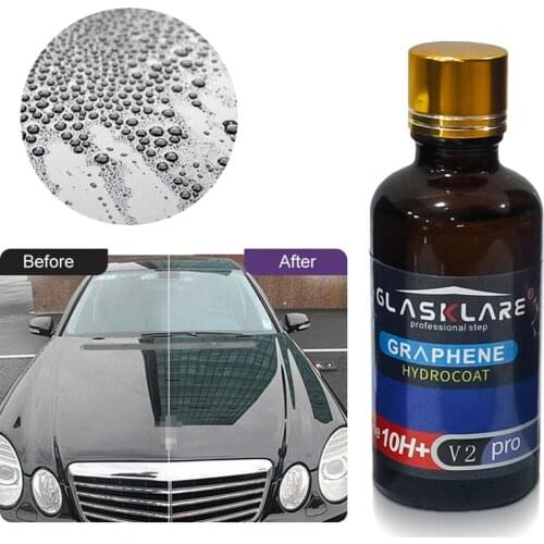GLASKLARE 12H Graphene Hybrid Ceramic Spray High Gloss Sealant & Quick Detailer Hydrophobic Protection & High-Gloss Shine CSV