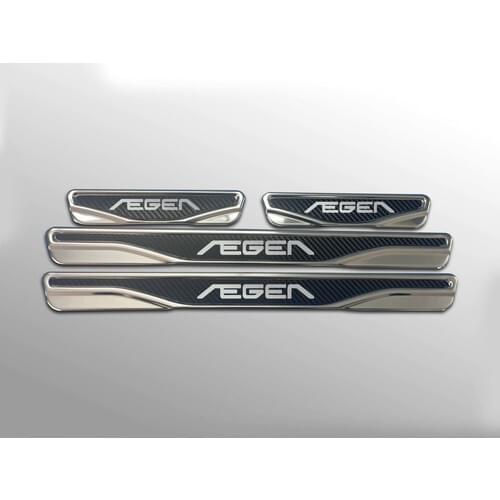 Roxform Chrome Door Sill Protection Lath 4 Piece Car Exterior Accessories Tuning For Fiat Egea Sd 2015 2016 2017 2018 2019 2020 2021