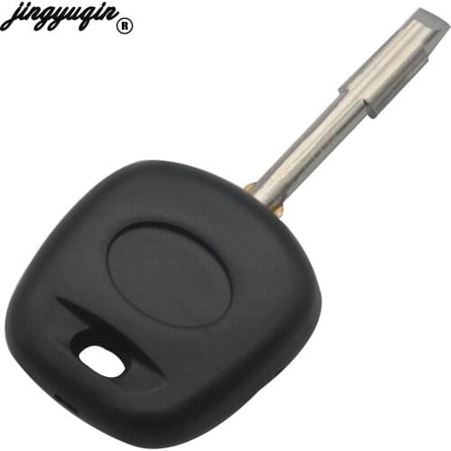 Jingyuqin 10pcs/lot For Ford Focus Mondeo KA JMC Jaguar XJ8 Transit Connect with Chip Groove Uncut Blade Transponder Key Shell