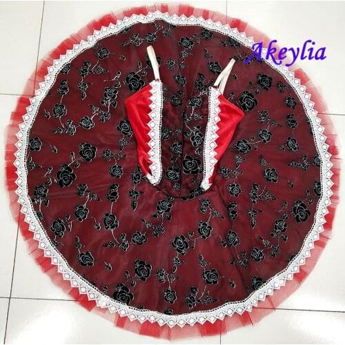 Classical ballet tutu For child black red Ballet Tutu pre-professional adult pancake tutu stage dance ballet tutu girls 19034