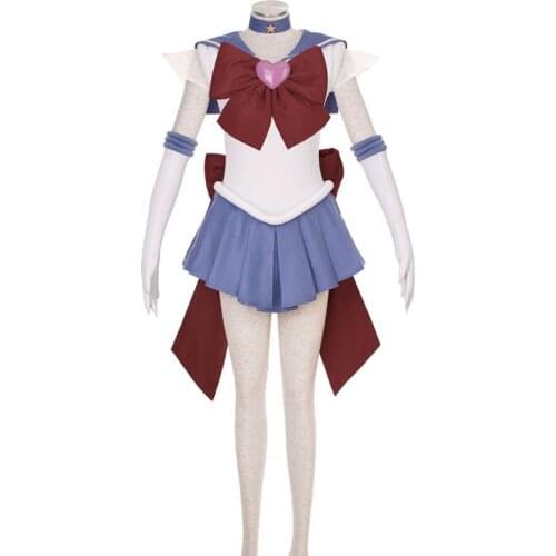 CosplayLove Sailor Moon Tomoe Hotaru 3TH Sailor Saturn Cosplay Costumes Cute Purple Dress Anime Stock For Halloween Christmas