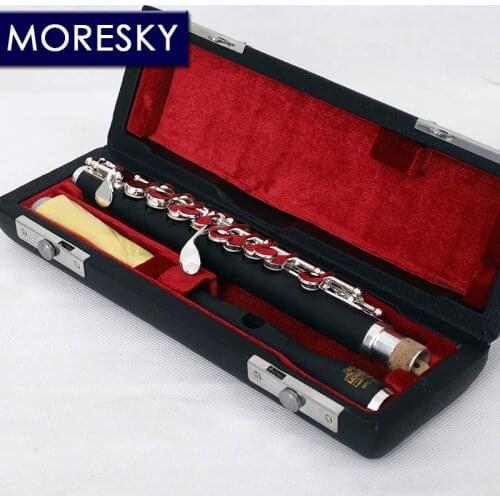 MORESKY Piccolo C Key Cupronickel Half-size Flute Silver Plated Body Material Bakelite MPC-861