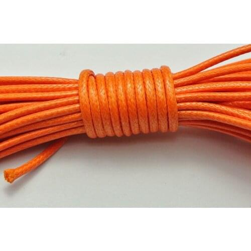10 Meters Orange Korean Waxed Cord String Thread 2mm for Bracelet Necklace
