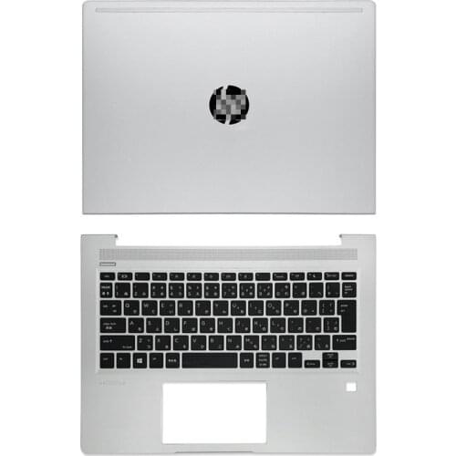 Original LCD Back Cover/Upper Top Case Palmrest With Keyboard For HP ProBook 13 430 G6 Keyboard Japanese C Cover Silver