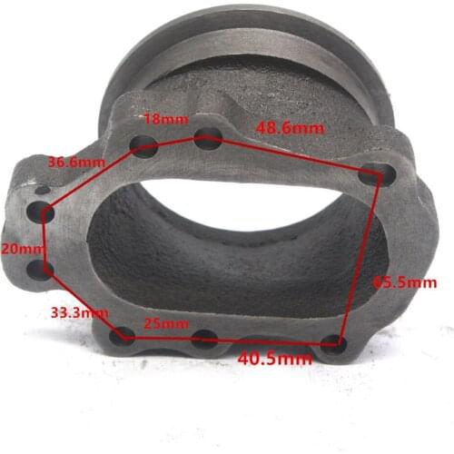 8BOLT To 3" V Band Adapter GT25 GT28 T25 T28 Exhaust Dump Flange Conversion