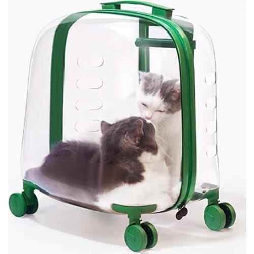 Cat bag go out portable trolley suitcase Breathable Travel Outdoor For Dogs Cats handbag Packaging Carrying Pet Supplies
