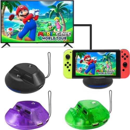 Charging Dock for Nintend Switch Portable HDMI-compatible Converter Base Type C Charging Dock Holder Station for Swicth Console