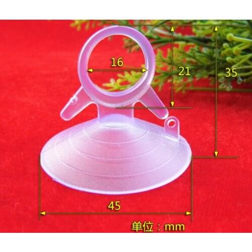 Home storage suckers Environmental protection PVC transparent glass suction cup sunscreen 45mm swallow tail automobile sunshade