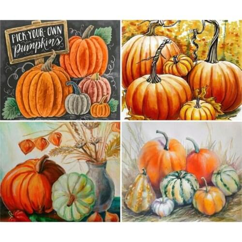 Canvas Size DIY Diamond Painting Halloween Pumpkin Drawing On Canvas Pictures Diamond Painting Kits Home Decoration gifts
