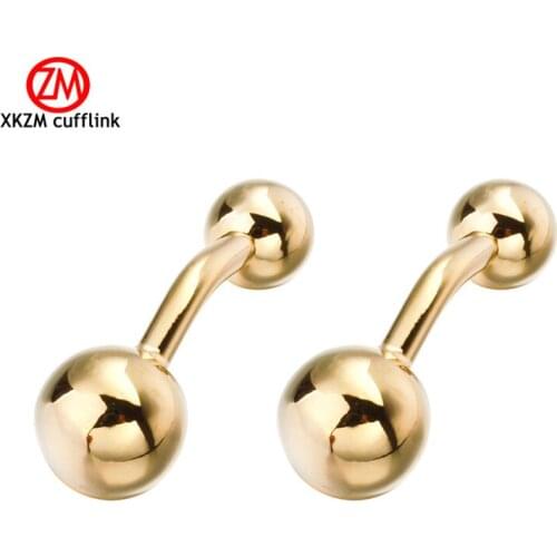 Luxury Men Golden ball Cufflinks High Quality Groom Wedding Cufflinks For Mens Shirt Cuff Links Gemelos Para Camisas
