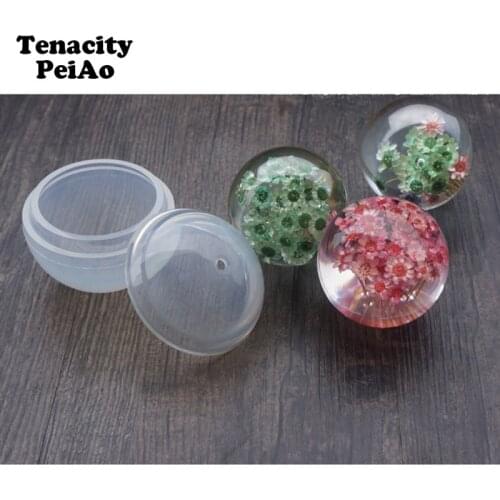 DIY Universe Ball Shape Transparent Silicone Mold Dried Flower Resin Decorative Craft Type Epoxy Resin Molds for Jewelry Tools