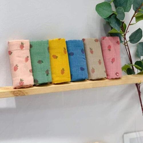 New Kids Winter Scarf Hot Girls Kids Strawberry Warm Shawl Autumn Winter Gift Wraps Stole Soft Cotton Scarf