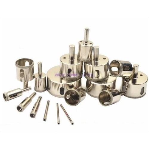 6--45mm Diamond Coated Core Hole Saw Drill Bits Tool Cutter For Tiles Marble Glass Granite Drilling Brand New