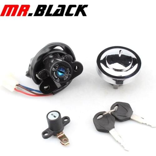 Motorcycle Fuel Gas Cap Ignition Switch Seat Lock Key Kit For Yamaha XVS950 Midnight Star 2009-2012 XVS 950 V-Star 2009-2017