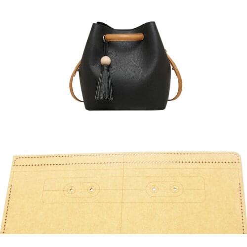 Diy Leather kraft women handbag die cutting 500gsm kraft paper sewing pattern hollowed stencil template 2 sizes