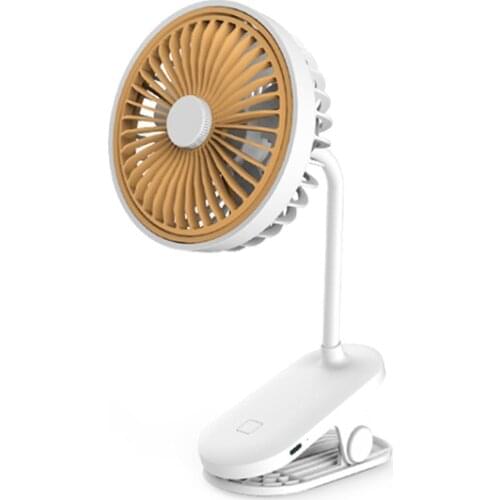 2021 Clip Fan Portable Desktop Student Dormitory Can Clamp the Head of the Bed Office Small USB Charging Lazy Fan