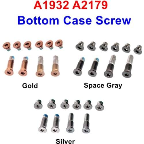 1Set / 5 Sets New Bottom Case Cover Screws For Apple MacBook Air A1932 A2179 D Case Gold Sliver Gray Replacement