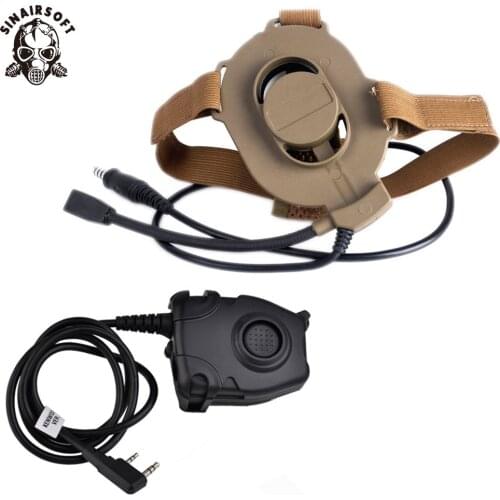 Z-Tactical Airsoft Bowman Elite II Headset Hunting For Kenwood Wearable Earphone Tactical Pins PTT Pin Military Z-TAC Midland DE