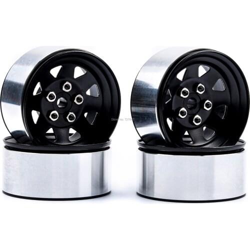 1:10 Metal Alloy 1.9 inch Beadlock Wheel Rims for 1/10 RC Car Crawler Axial SCX10 AXI03007 D90 Traxxas TRX4 Redcat GEN8
