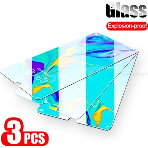 1/2/3Pcs Clear Tempered Glass For Huawei Y7P Y9S P40 P30 Lite Y5 2018 Y6 Y7 2019 Y9 Prime 2019 Screen Protector Film