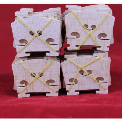 100 pcs most solid flame maple wood 4/4 violin bridges dried in the open air 20 years parts accessories fittings
