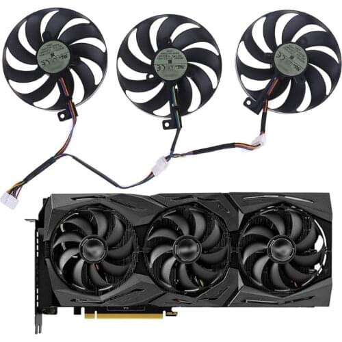 24BB Replacement cooler fan T129215SU 12V 0.5A 88mm For -ASUS RX5700 RX5700 XT RTX2080TI 8GB ROG STRIX OC Graphics Card Cooling