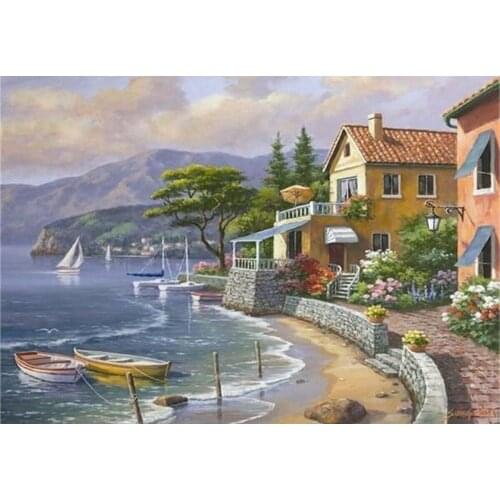 At Jigsaw Puzzle 3000 Pcs Paradise Retreat Universe For Adult&Kids Toy Educational Entertaintment Landscape Fun Games